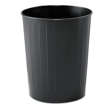 Safco 23.5 qt. Round Trash Can 9604BL